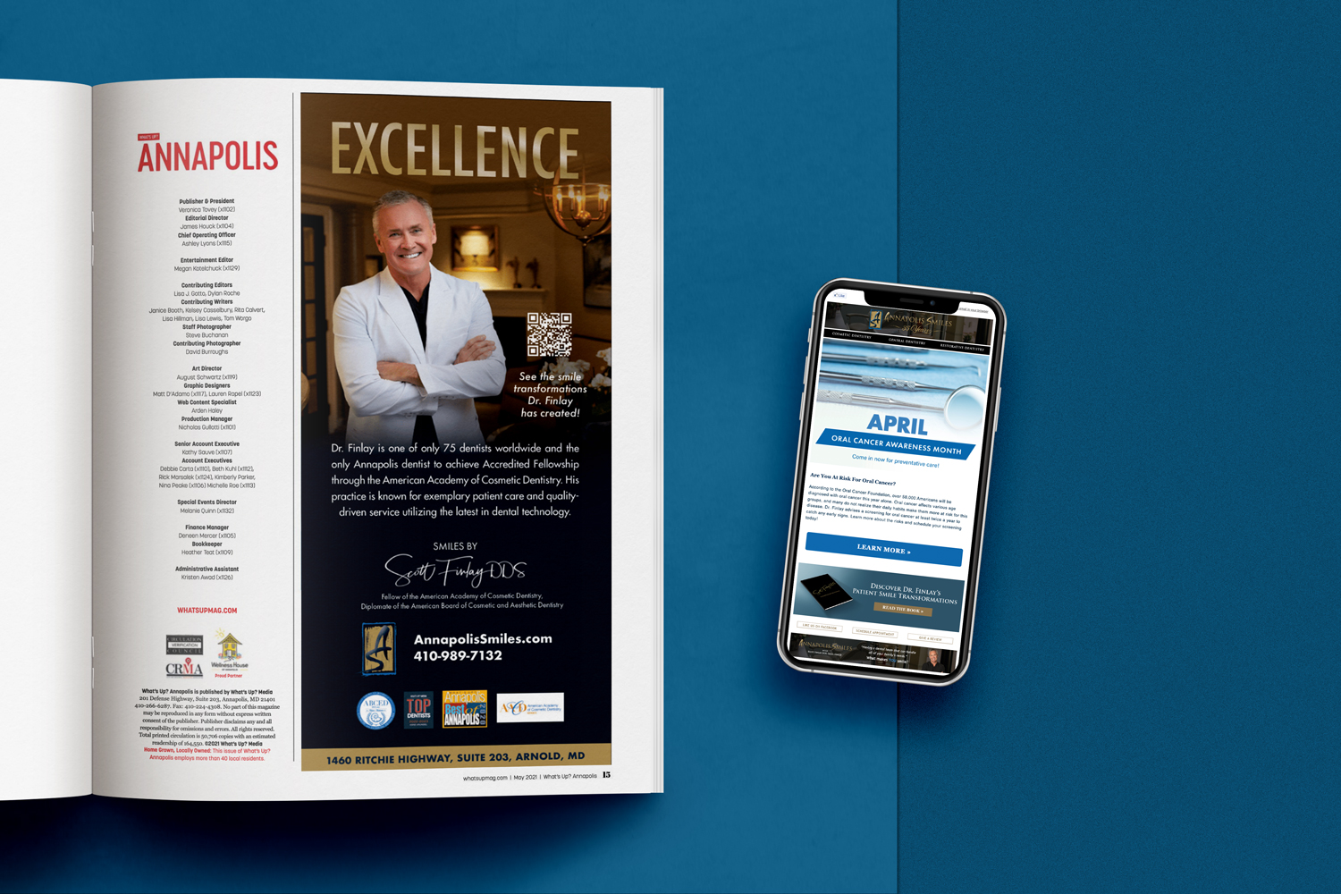 Magazine Ad and Email Design for Finlay