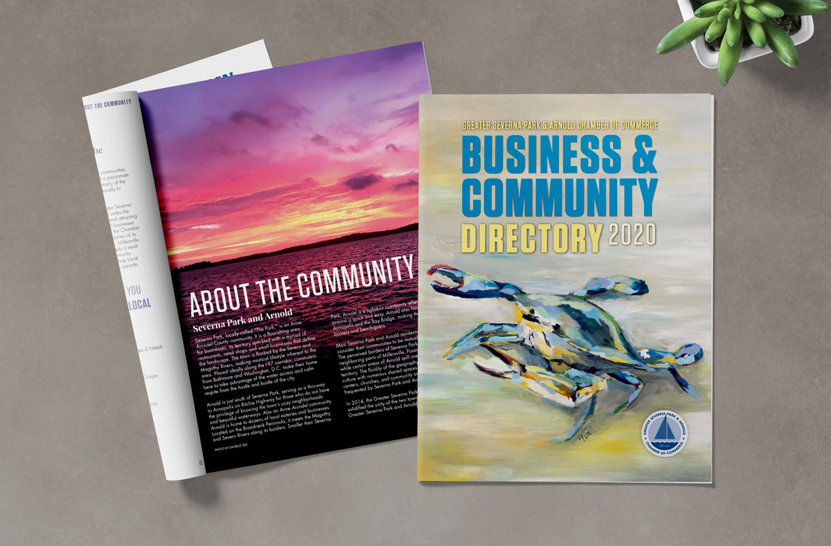 Greater Severna Park and Arnold Chamber of Commerce Directory, publications, marketing for local organizations, Annapolis Maryland